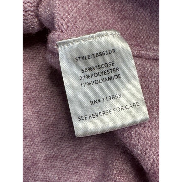 Sugar + Lips Colorblock Pullover Sweater Yellow  Lavender Striped Crewneck Small - Picture 5 of 8